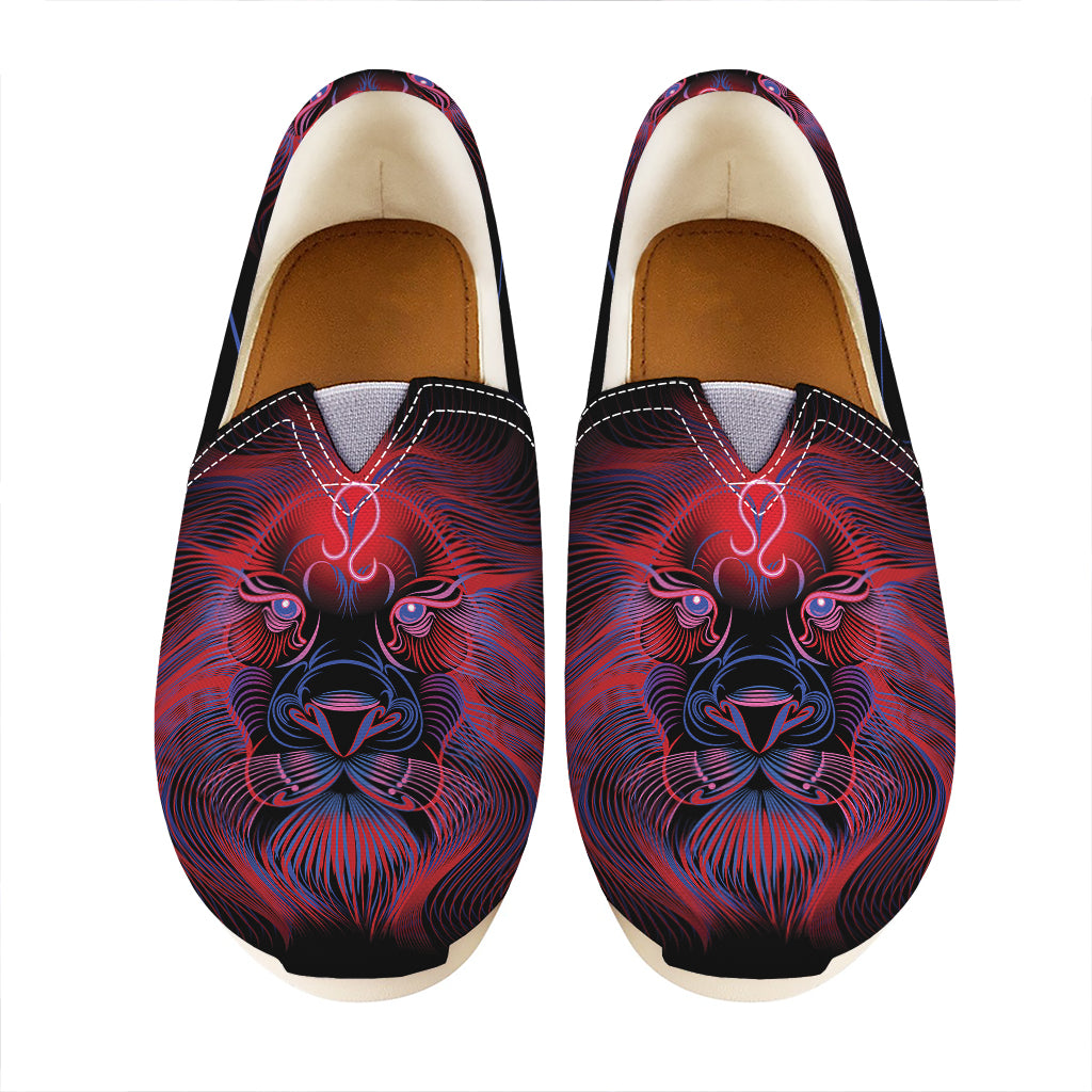 Leo And Astrological Signs Print Casual Shoes
