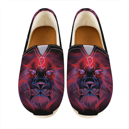 Leo And Astrological Signs Print Casual Shoes