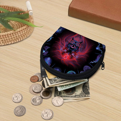 Leo And Astrological Signs Print Coin Purse