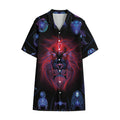 Leo And Astrological Signs Print Cotton Hawaiian Shirt