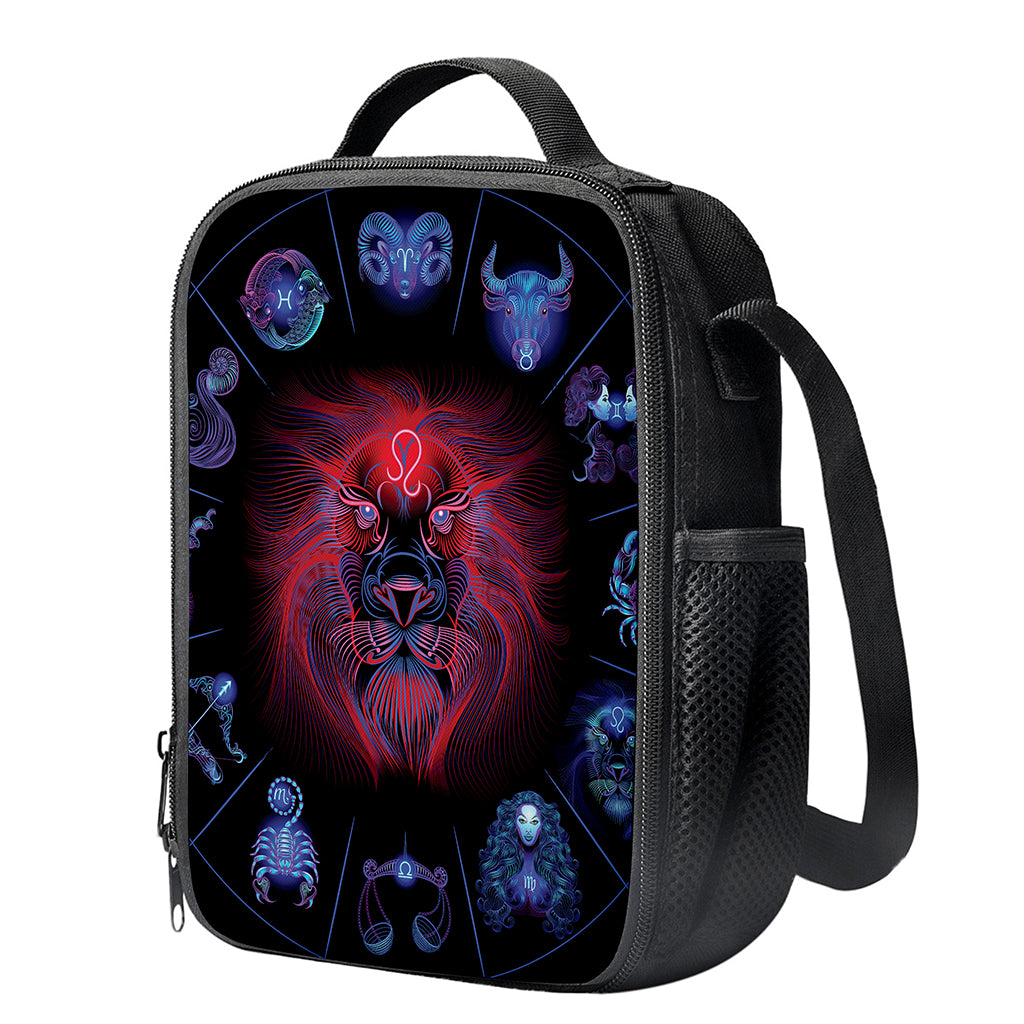 Leo And Astrological Signs Print Crossbody Lunch Bag