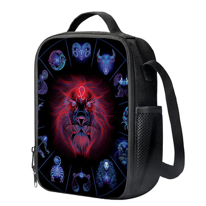 Leo And Astrological Signs Print Crossbody Lunch Bag