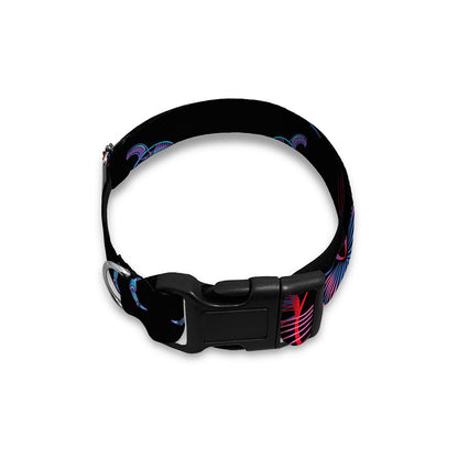Leo And Astrological Signs Print Dog Collar