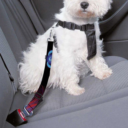 Leo And Astrological Signs Print Dog Seat Belt