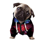 Leo And Astrological Signs Print Dog Zip Up Hoodie