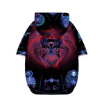 Leo And Astrological Signs Print Dog Zip Up Hoodie
