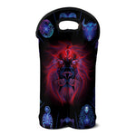 Leo And Astrological Signs Print Double Neoprene Wine Tote