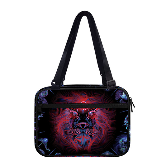 Leo And Astrological Signs Print Double Strap Bible Bag