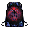 Leo And Astrological Signs Print Drawstring Backpack