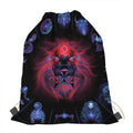 Leo And Astrological Signs Print Drawstring Bag