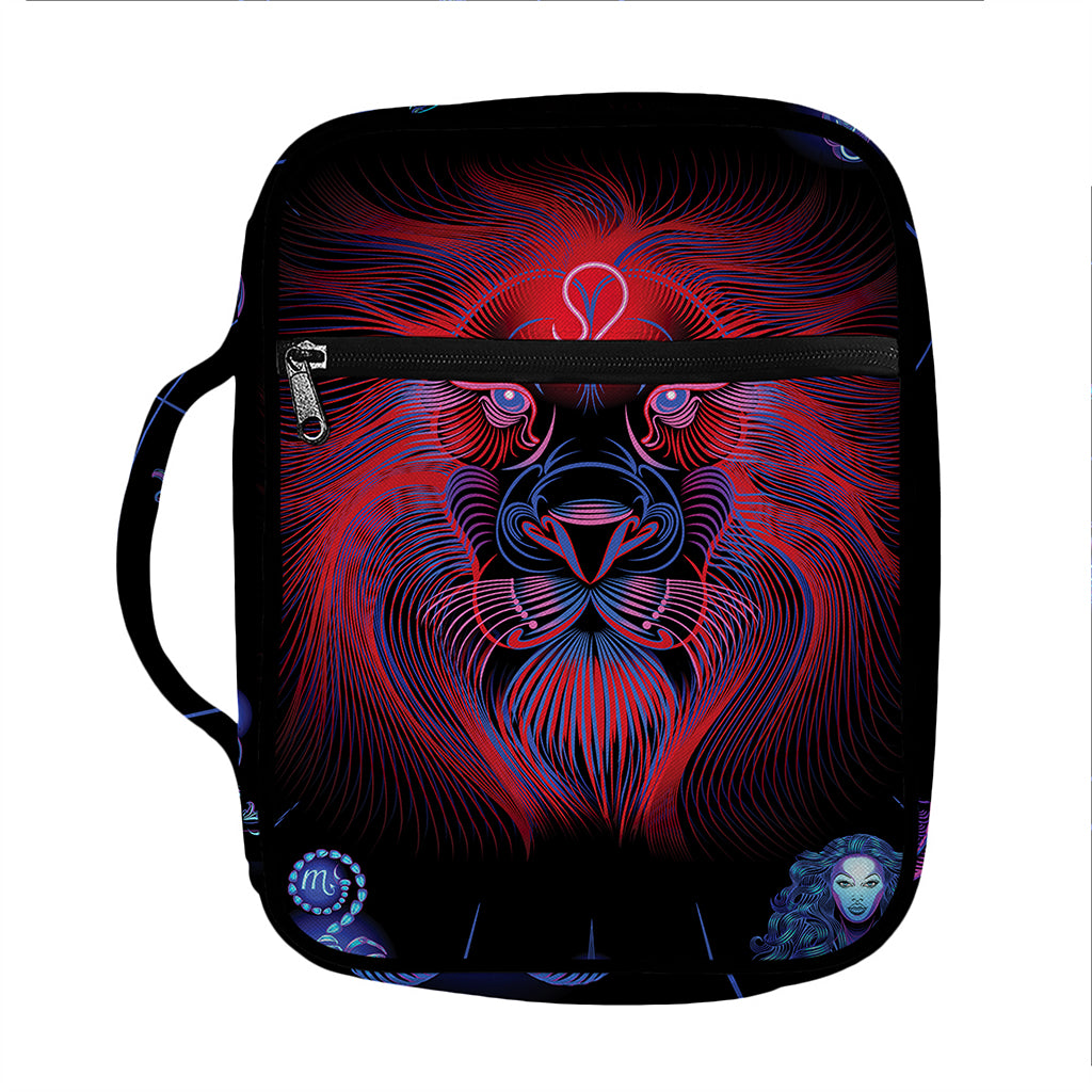 Leo And Astrological Signs Print Front Pocket Bible Bag