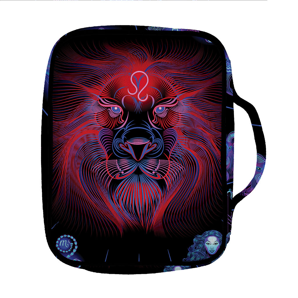 Leo And Astrological Signs Print Front Pocket Bible Bag