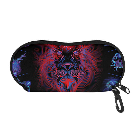 Leo And Astrological Signs Print Glasses Case