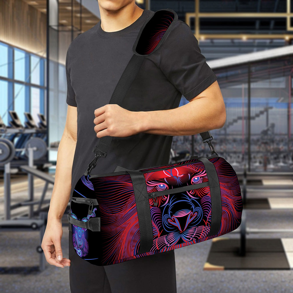 Leo And Astrological Signs Print Gym Bag
