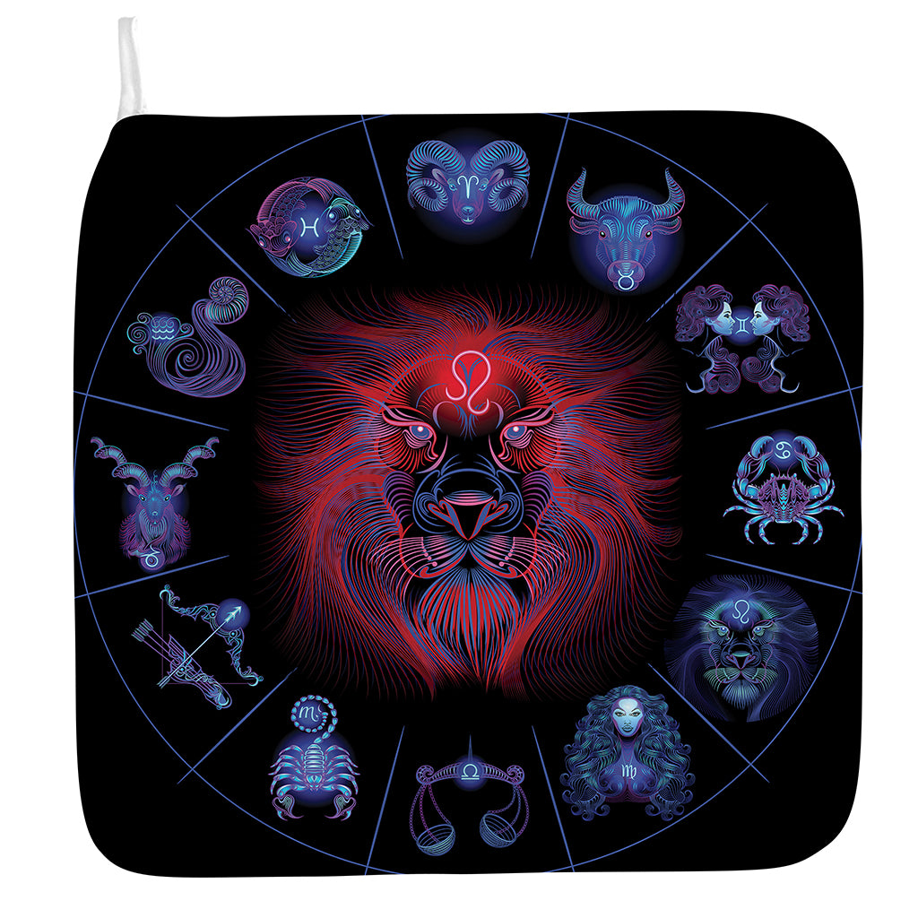 Leo And Astrological Signs Print Hand Towel