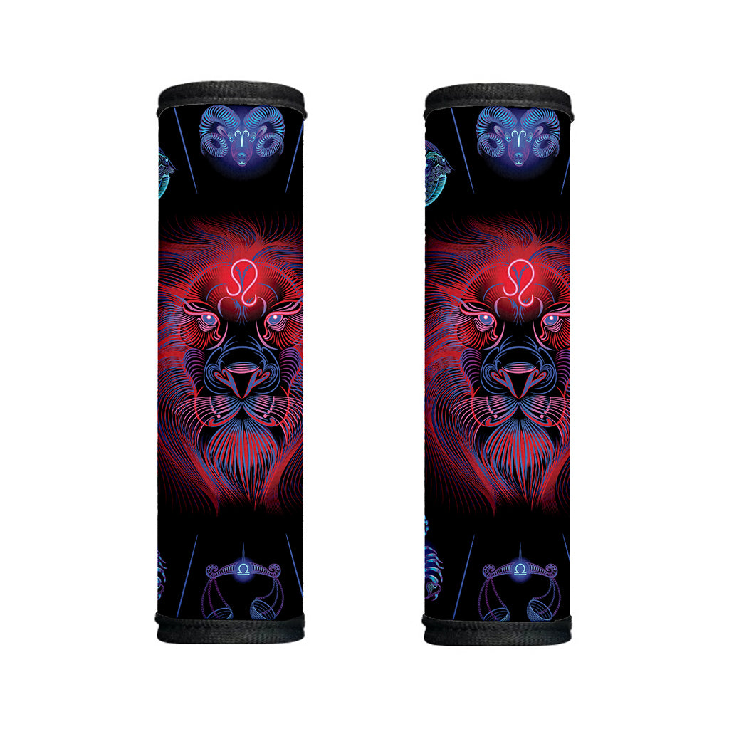 Leo And Astrological Signs Print Handle Covers
