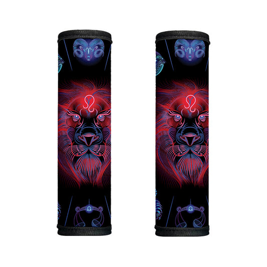 Leo And Astrological Signs Print Handle Covers