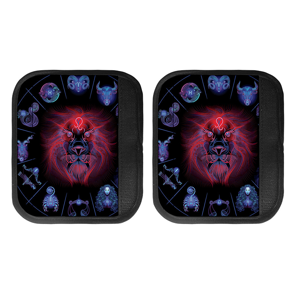 Leo And Astrological Signs Print Handle Covers