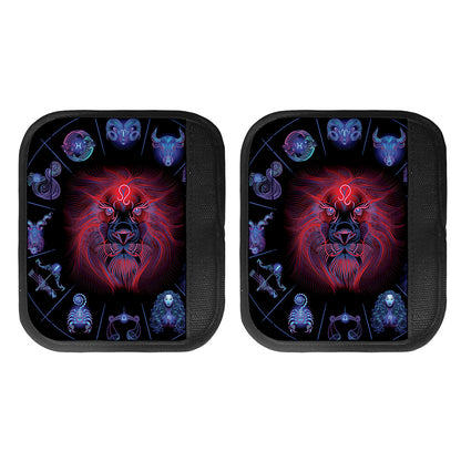 Leo And Astrological Signs Print Handle Covers