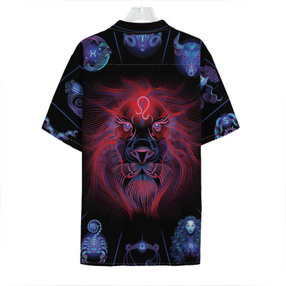 Leo And Astrological Signs Print Hawaiian Shirt