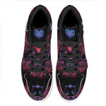 Leo And Astrological Signs Print High Top Leather Sneakers