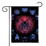 Leo And Astrological Signs Print House Flag