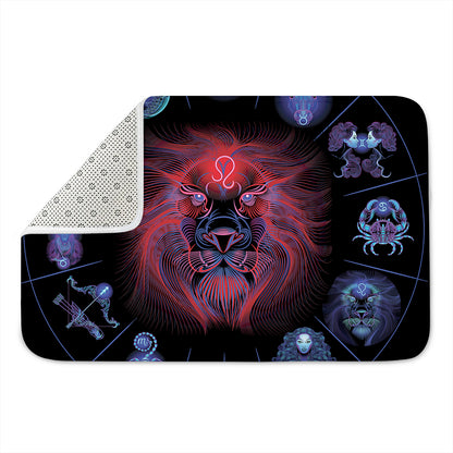 Leo And Astrological Signs Print Indoor Door Mat