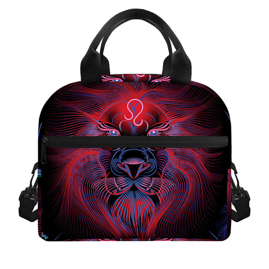 Leo And Astrological Signs Print Insulated Lunch Bag