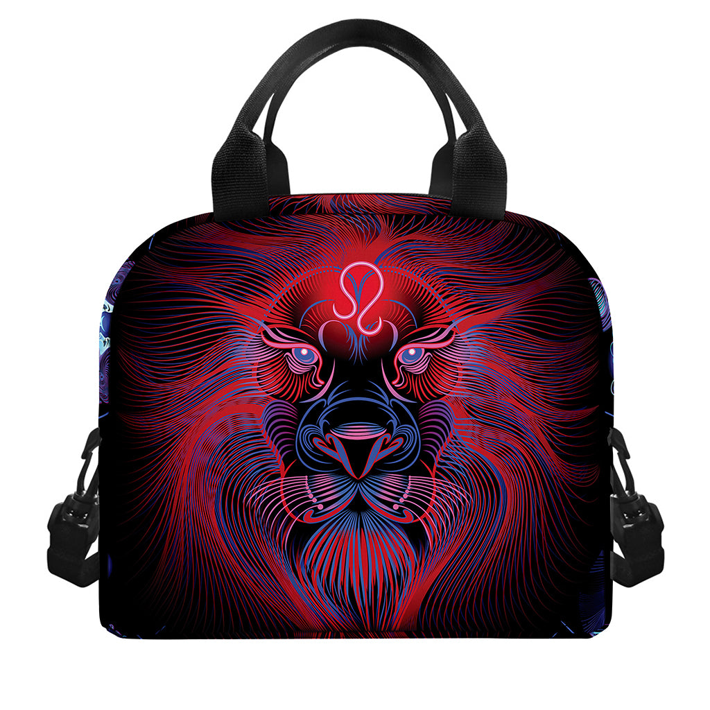 Leo And Astrological Signs Print Insulated Lunch Bag