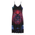 Leo And Astrological Signs Print Jersey Midi Cami Dress