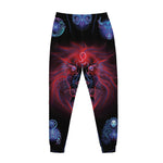Leo And Astrological Signs Print Jogger Pants