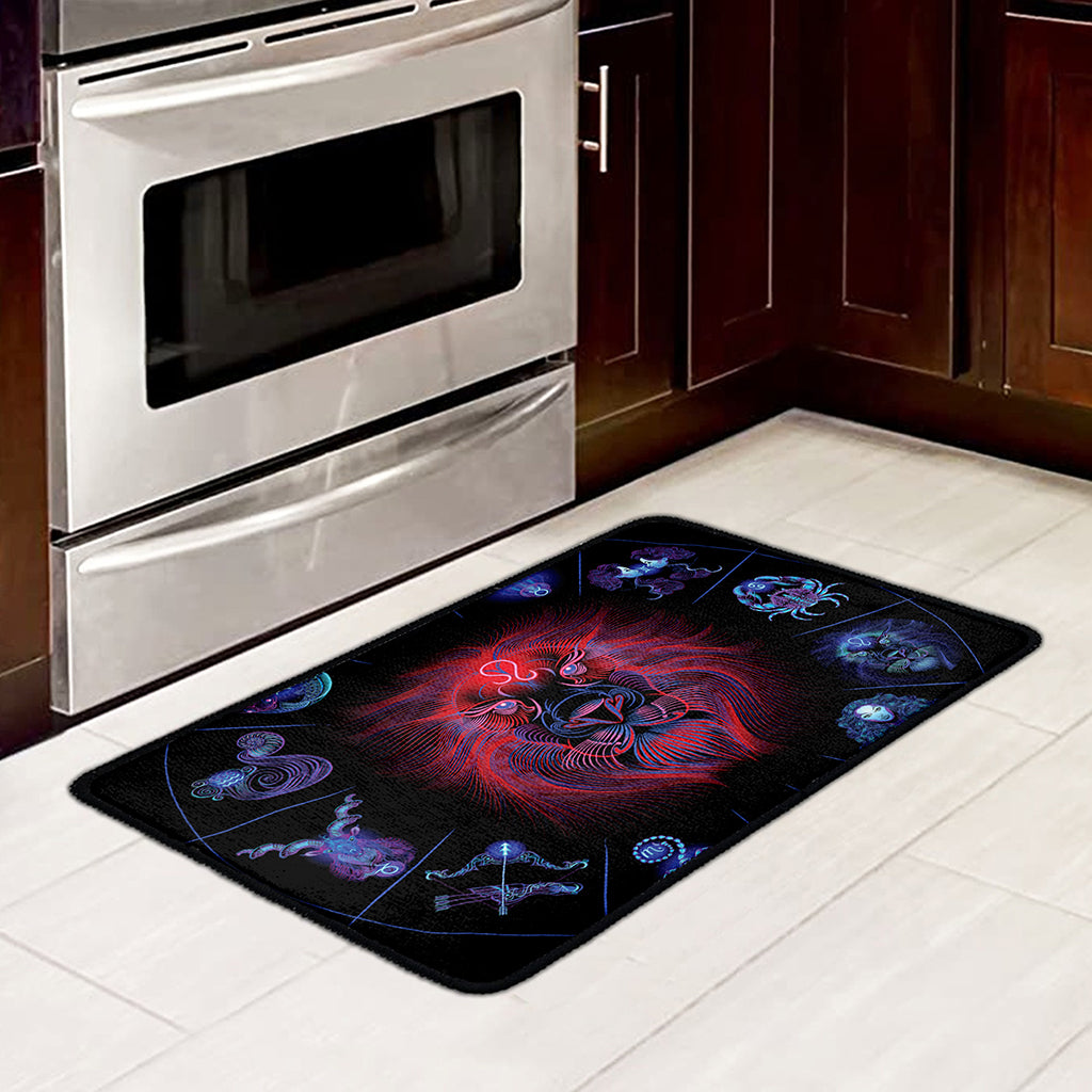 Leo And Astrological Signs Print Kitchen Mat