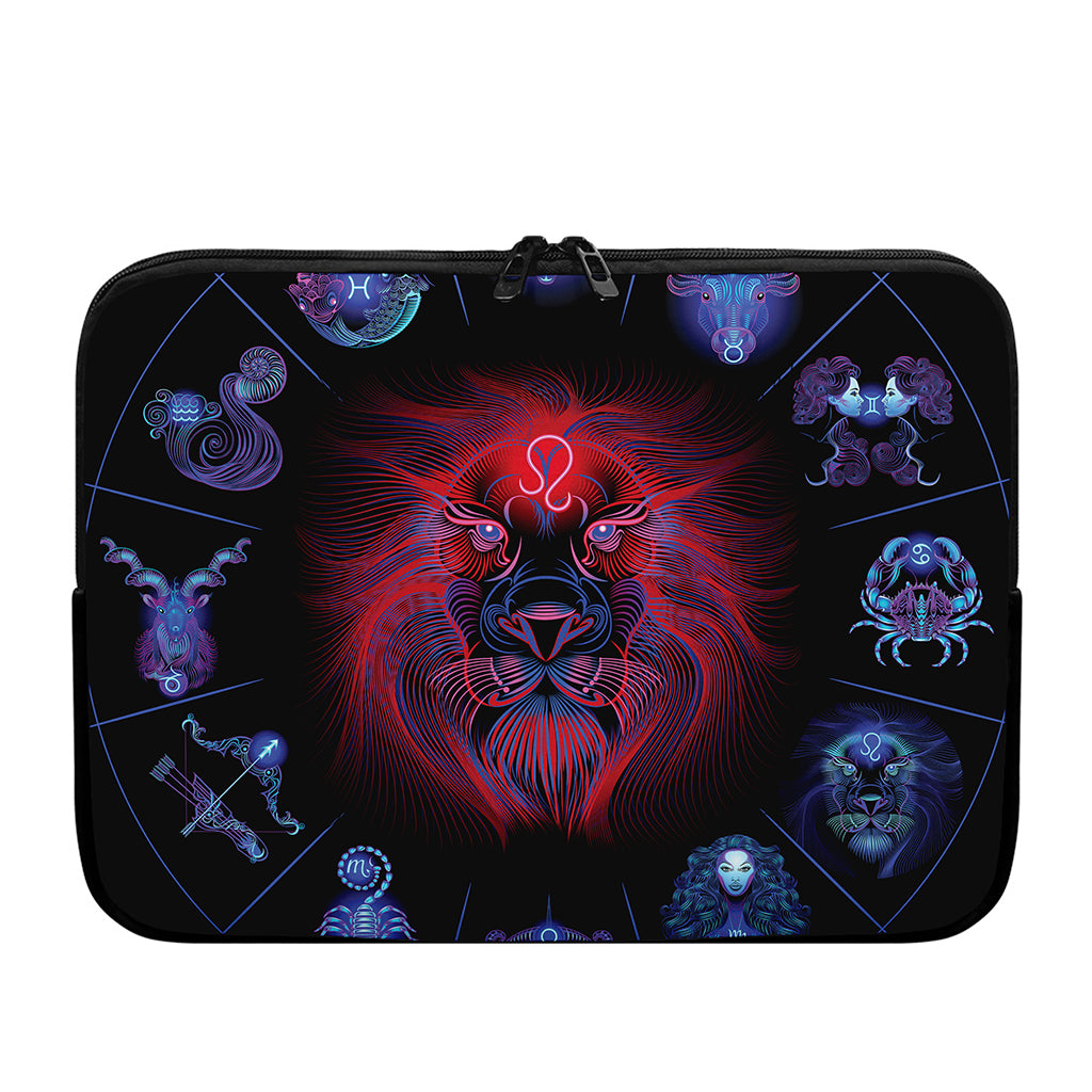 Leo And Astrological Signs Print Laptop Sleeve