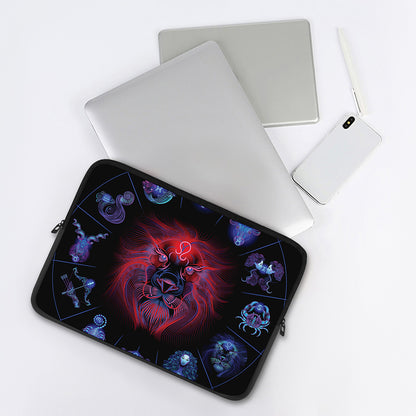 Leo And Astrological Signs Print Laptop Sleeve