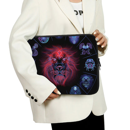 Leo And Astrological Signs Print Laptop Sleeve