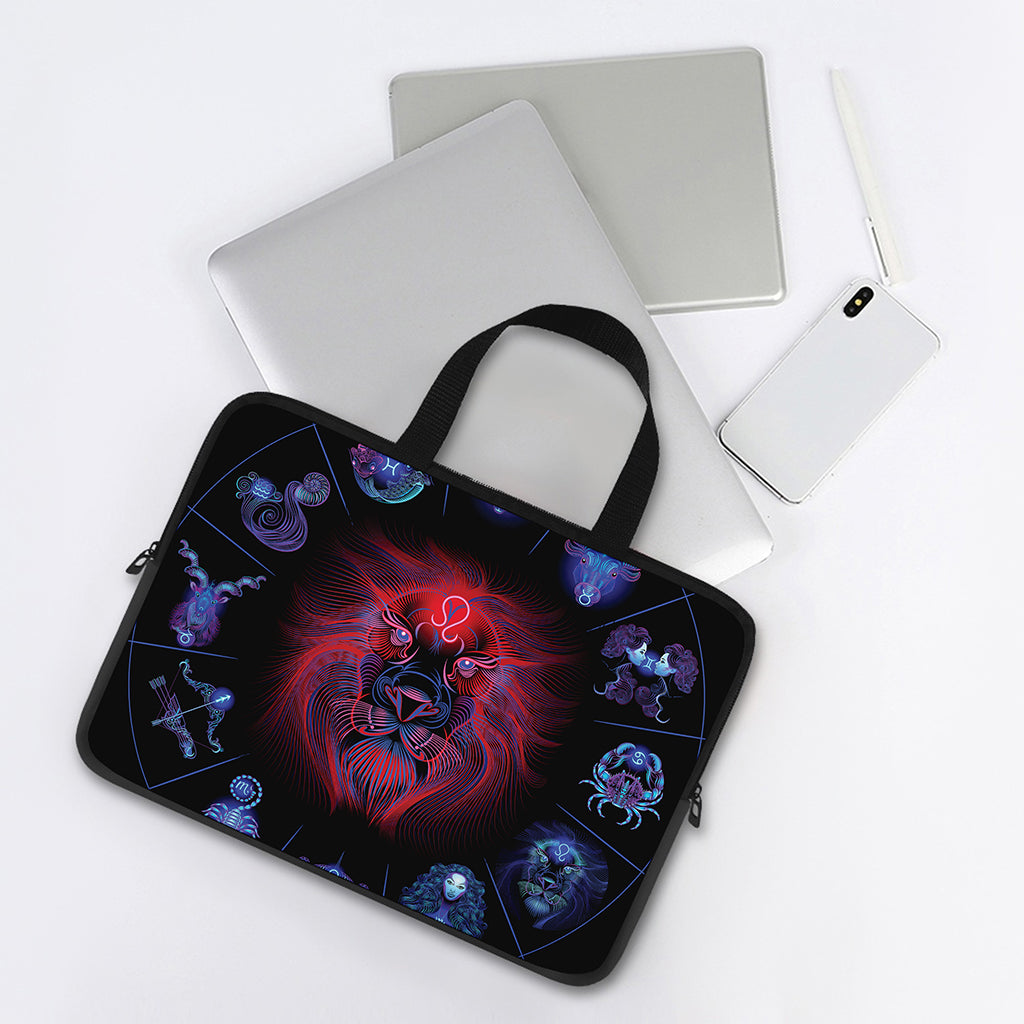 Leo And Astrological Signs Print Laptop Sleeve With Handle