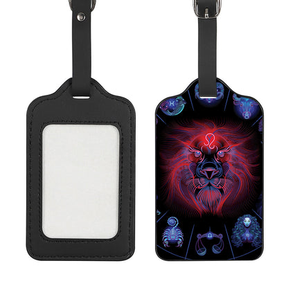 Leo And Astrological Signs Print Luggage Tag