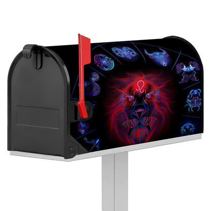 Leo And Astrological Signs Print Mailbox Cover