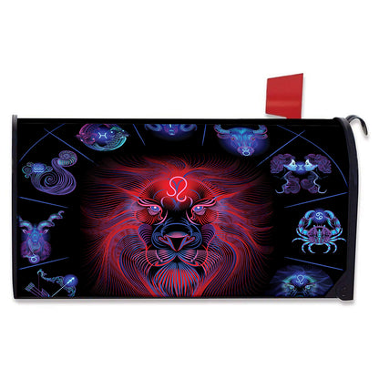 Leo And Astrological Signs Print Mailbox Cover