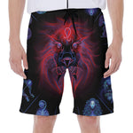 Leo And Astrological Signs Print Men's Beach Shorts