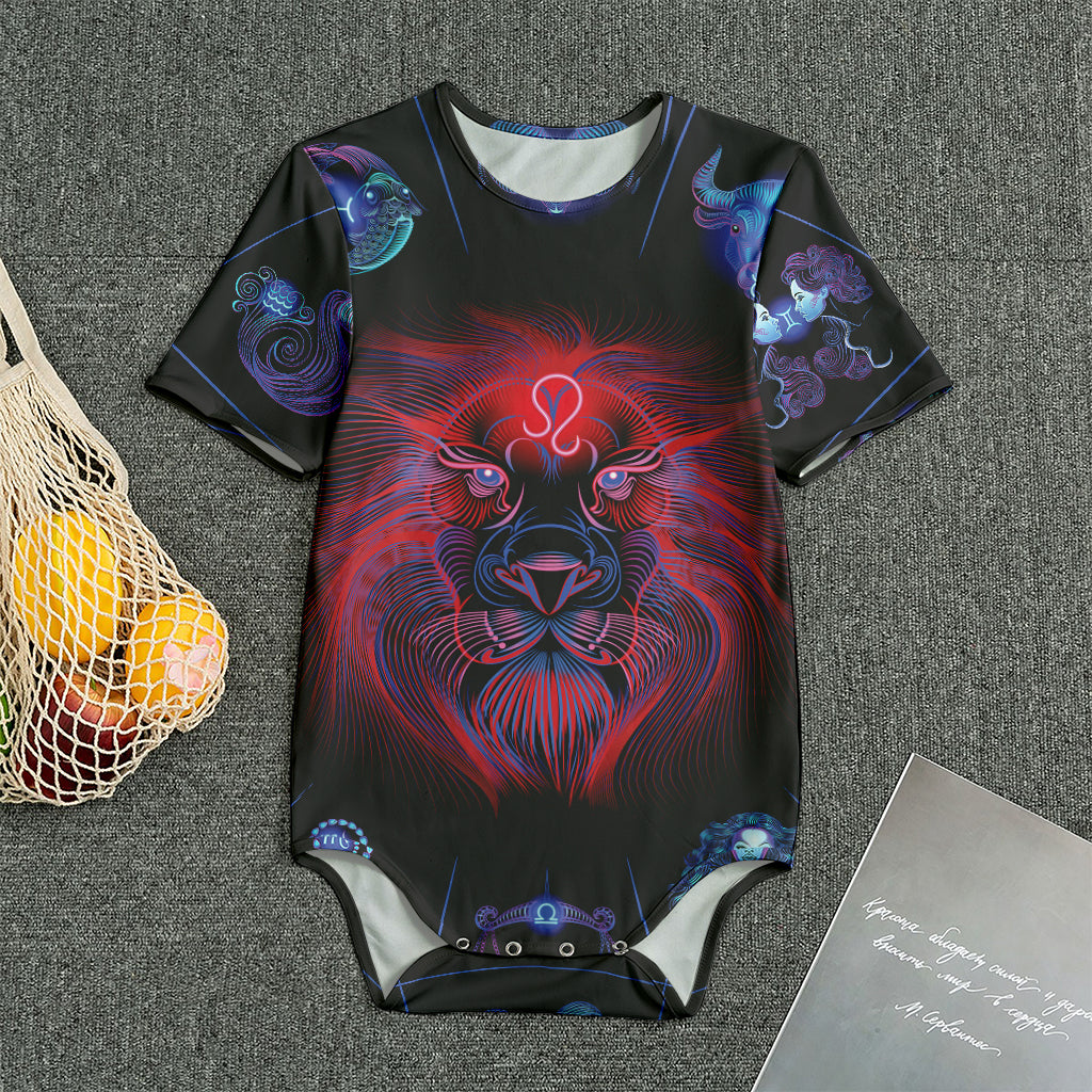 Leo And Astrological Signs Print Men's Bodysuit