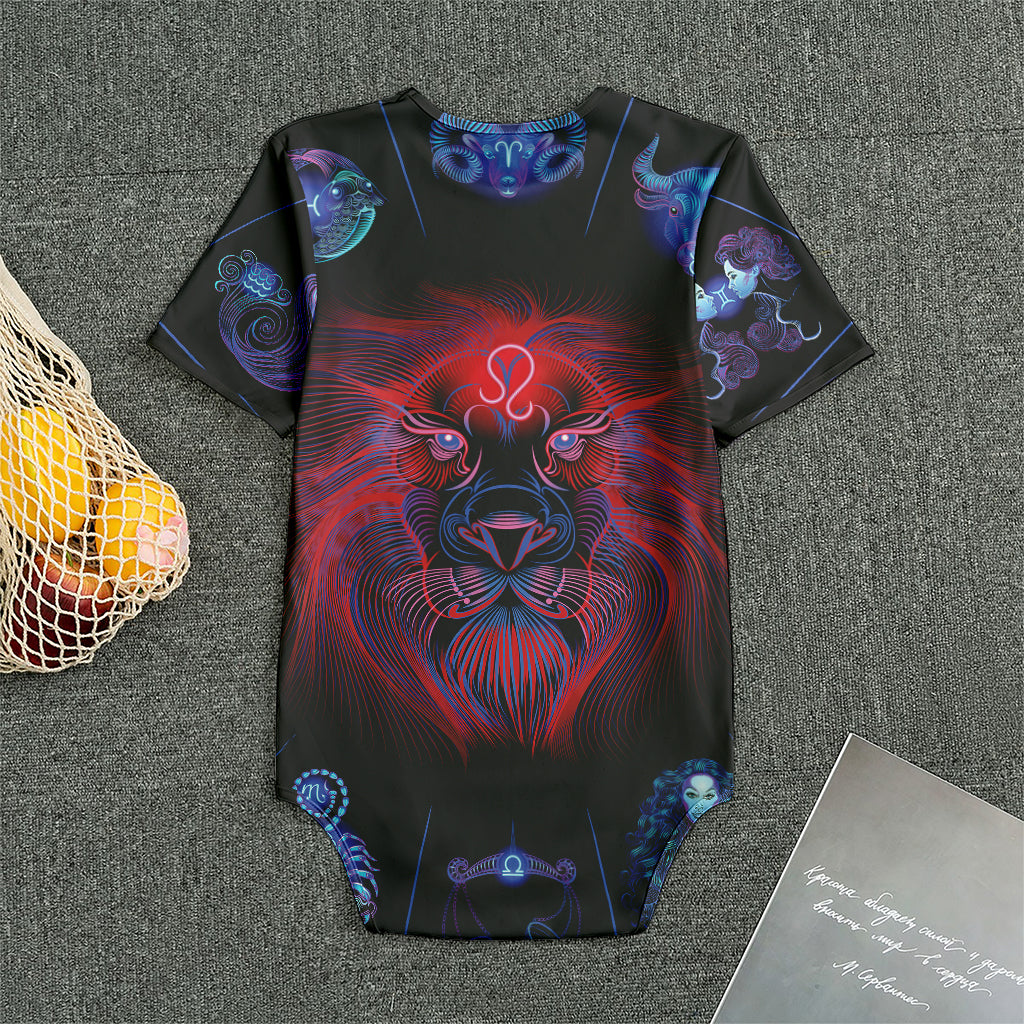 Leo And Astrological Signs Print Men's Bodysuit