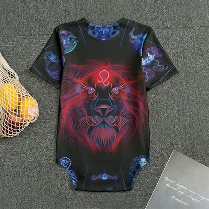 Leo And Astrological Signs Print Men's Bodysuit