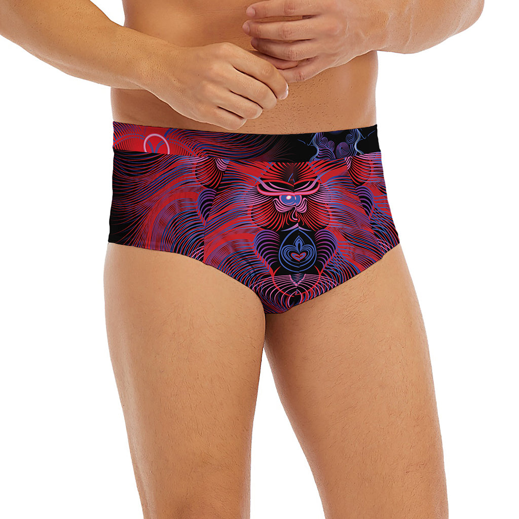 Leo And Astrological Signs Print Men's Briefs
