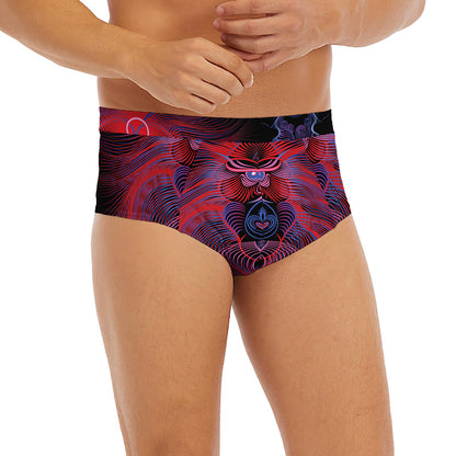 Leo And Astrological Signs Print Men's Briefs
