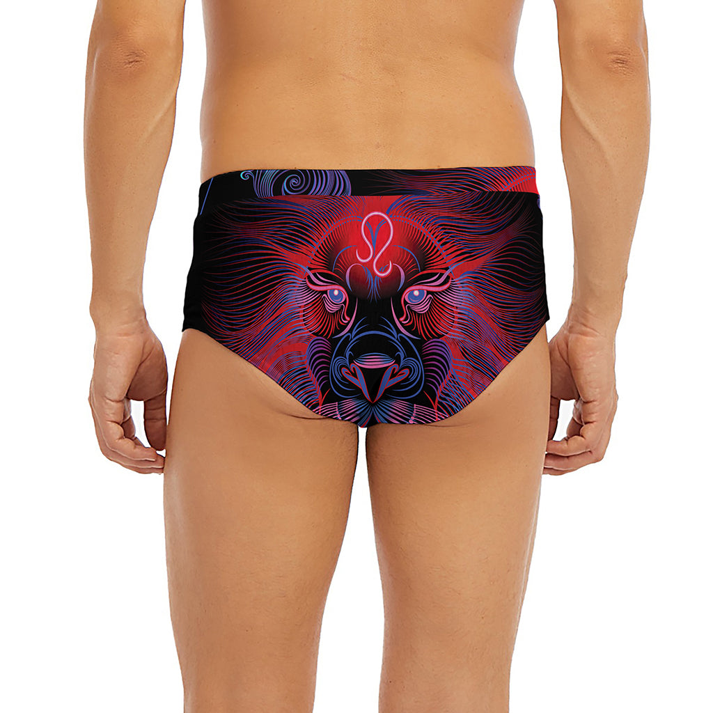 Leo And Astrological Signs Print Men's Briefs