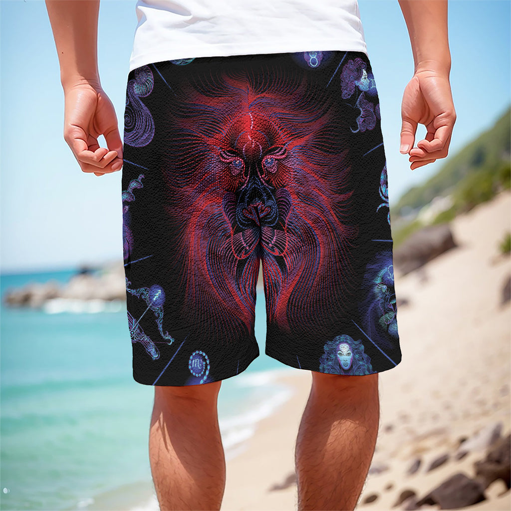 Leo And Astrological Signs Print Men's Cargo Shorts