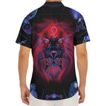 Leo And Astrological Signs Print Men's Deep V-Neck Shirt