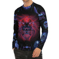 Leo And Astrological Signs Print Men's Long Sleeve Rash Guard