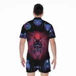 Leo And Astrological Signs Print Men's Rompers